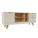 Conjunto de Rack Michigan com Painel para TV até 75 Polegadas Nevada Carvalho e Off White