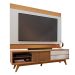 Conjunto de Rack Veneza 1 PT 2 GV com Painel para TV até 75 Polegadas Nilo Freijó e Off White