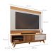 Conjunto de Rack Veneza 1 PT 2 GV com Painel para TV até 75 Polegadas Nilo Freijó e Off White