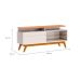 Conjunto de Rack com Painel para TV até 50 polegadas Classic Nature e Off White