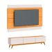 Conjunto de Rack com Painel para TV até 60 polegadas Classic I Nature e Off White 180 cm