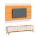 Conjunto de Rack com Painel para TV até 60 polegadas Classic I Nature e Off White 218 cm