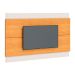 Conjunto de Rack com Painel para TV até 60 polegadas Classic I Nature e Off White 218 cm
