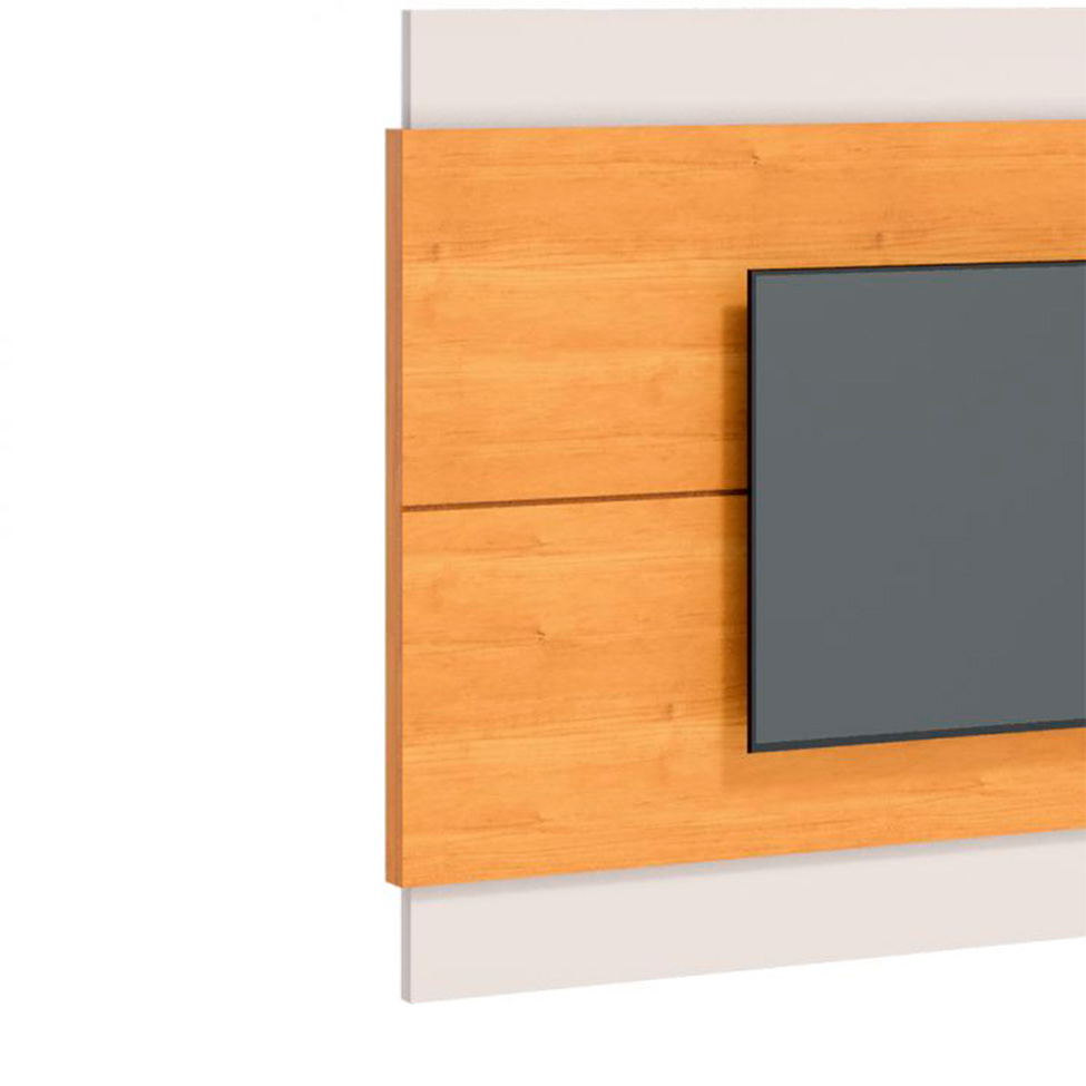 Conjunto de Rack com Painel para TV até 60 polegadas Classic I Nature e Off White 218 cm