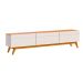 Conjunto de Rack com Painel para TV até 60 polegadas Classic I Nature e Off White 218 cm