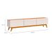 Conjunto de Rack com Painel para TV até 60 polegadas Classic I Nature e Off White 218 cm