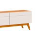 Conjunto de Rack com Painel para TV até 60 polegadas Classic I Nature e Off White 218 cm