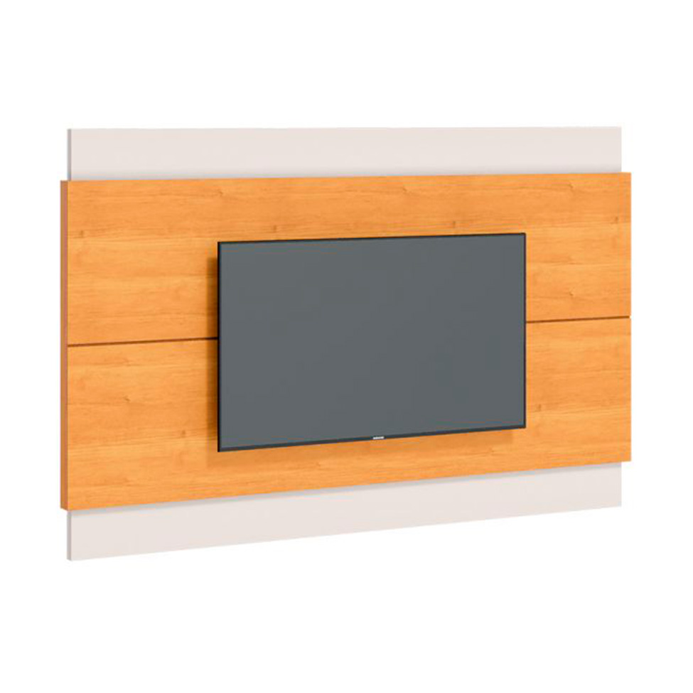 Conjunto de Rack com Painel para TV até 60 polegadas Classic Nature e Off White 218 cm
