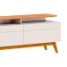 Conjunto de Rack com Painel para TV até 60 polegadas Classic Nature e Off White 218 cm