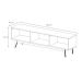 Conjunto de Rack com Painel para TV até 60 polegadas e Mesa de Centro Classic II Nature e Off White 180 cm