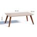 Conjunto de Rack com Painel para TV até 60 polegadas e Mesa de Centro Classic II Nature e Off White 180 cm
