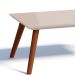 Conjunto de Rack com Painel para TV até 60 polegadas e Mesa de Centro Classic II Nature e Off White 180 cm
