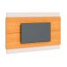 Conjunto de Rack com Painel para TV até 60 polegadas e Mesa de Centro Classic II Nature e Off White 218 cm
