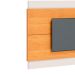 Conjunto de Rack com Painel para TV até 60 polegadas e Mesa de Centro Classic II Nature e Off White 218 cm