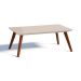 Conjunto de Rack com Painel para TV até 60 polegadas e Mesa de Centro Classic II Nature e Off White 218 cm