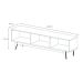 Conjunto de Rack com Painel para TV até 70 polegadas Classic II Nature