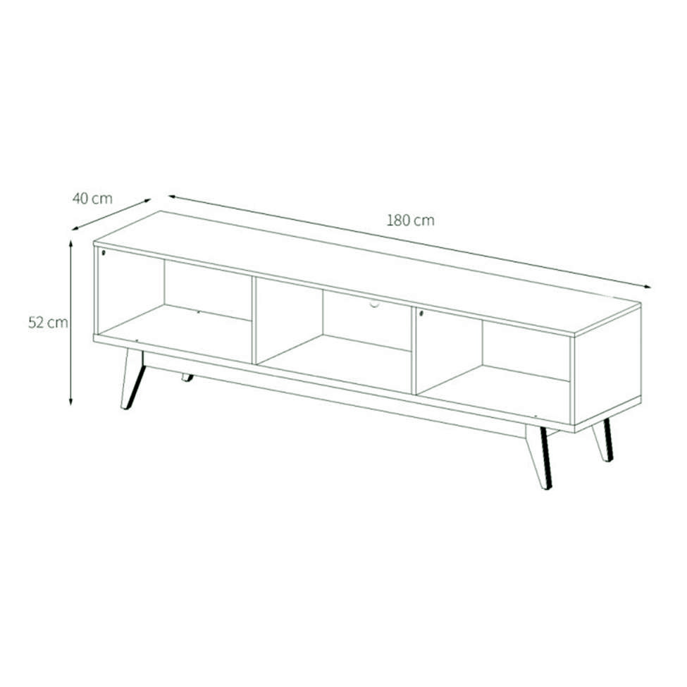 Conjunto de Rack com Painel para TV até 70 polegadas Classic II Nature