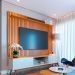 Conjunto de Rack com Painel para TV até 70 polegadas e Mesas de Centro Classic II Nature e Off White