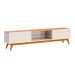 Conjunto de Rack com Painel para TV até 70 polegadas e Mesas de Centro Classic II Nature e Off White