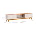 Conjunto de Rack com Painel para TV até 75 polegadas Classic II Nature