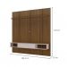 Conjunto de Sala de Estar Beluno com Painel para TV até 75 polegadas com LED e Mesa de Centro Clear Carvalho e Off White