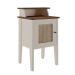Conjunto de Sala de Estar Charlotte com Rack 2 PT, Buffet 1 PT, Mesa Lateral 1 PT e Mesa de Centro Pinho e Off White