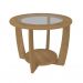 Conjunto de Sala de Estar Nature com Rack para TV até 65 polegadas 1 PT 2 GV, Buffet e Mesa de Centro Carvalho e Terracota