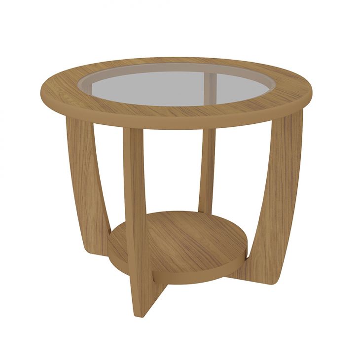 Conjunto de Sala de Estar Nature com Rack para TV até 65 polegadas 1 PT 2 GV, Buffet e Mesa de Centro Carvalho e Terracota