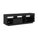 Conjunto de Sala de Estar Treviso com Rack, Painel para TV até 55 polegadas e Mesa de Centro Amêndoa e Preto
