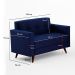 Conjunto de Sofá 2 e 3 Lugares Vitrola Suede Azul