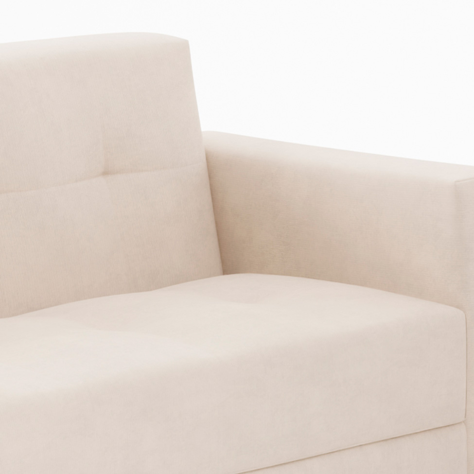 Conjunto de Sofá 2 e 3 Lugares Vitrola Suede Bege