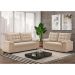 Conjunto de Sofás 2 e 3 Lugares Bertioga Veludo Capuccino
