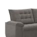 Conjunto de Sofás 2 e 3 Lugares Bertioga Veludo Cinza