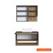 Conjunto para Banheiro com Cuba Viseu 3 PT Grafite e Mel