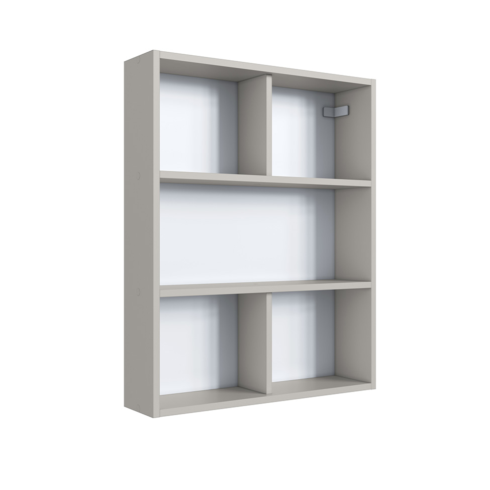 Conjunto para Banheiro com Cuba e Nicho Grace 5 Portas 1 Gaveta Arenas e Mel