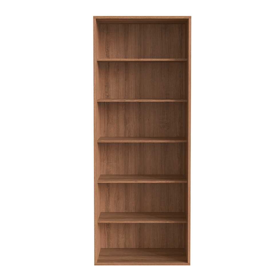 Conjunto para Escritório Office com Escrivaninha 1 GV, Gaveteiro 4 GV e Estante Livreiro 1 PT Grafite e Mel