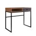 Conjunto para Escritório Office com Escrivaninha 1 GV, Gaveteiro 4 GV e Estante Livreiro 1 PT Grafite e Mel