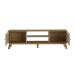 Conjunto para Sala de Estar Charlotte com Rack 2 PT, Buffet 1 PT e Mesa de Centro Carvalho e Off White