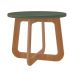 Conjunto para Sala de Estar Charlotte com Rack para TV até 75 Polegadas, Buffet 1 PT, Mesa Letaral 1 PT e Mesa de Centro Carvalho e Menta
