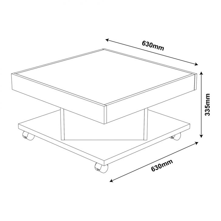 Conjunto para Sala de Estar Chess com Painel para TV até 50 Polegadas, Aparador e Mesa de Centro Pinho e Off White