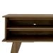 Conjunto para Sala de Estar Frank com Rack, Mesa de Centro e Bar Off White e Amadeirado