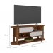 Conjunto para Sala de Estar Mundi com Rack para TV até 65 Polegadas, Mesa de Centro e Mesa Lateral Cedro e Off White