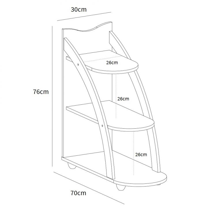 Conjunto para Sala de Estar Mundi com Rack para TV até 65 Polegadas, Mesa de Centro e Mesa Lateral Cedro e Off White