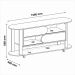 Conjunto para Sala de Estar Mundi com Rack para TV até 65 Polegadas, Mesa de Centro e Mesa Lateral Cedro e Off White