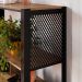 Conjunto para Sala de Estar Paricel com Aparador, Estante 40cm e Estante 77cm Preto e Mel