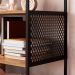 Conjunto para Sala de Estar Paricel com Rack 2 PT, Aparador e Estante 77cm Preto e Mel