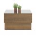 Conjunto para Sala de Estar Royal com Rack, Mesa de Centro e Mesa Lateral Pinho e Off White