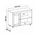 Conjunto para Sala de Estar Sampa com Rack para TV até 47 Polegadas, Mesa de Centro e Mesa Lateral Cinamomo e Off White