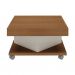 Conjunto para Sala de Estar Sampa com Rack para TV até 47 Polegadas, Mesa de Centro e Mesa Lateral Cinamomo e Off White
