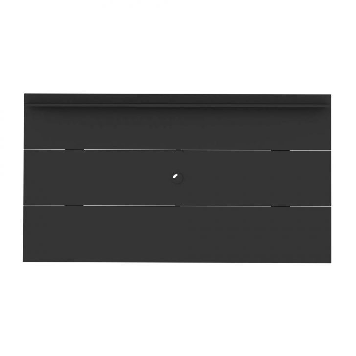 Conjunto para Sala de Estar Treviso com Rack, Painel para TV até 55 Polegadas, Mesa de Centro e Mesa Lateral Preto e Pinho